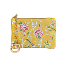 Load image into Gallery viewer, 'Peony Tree Marigold' Keychain Purse