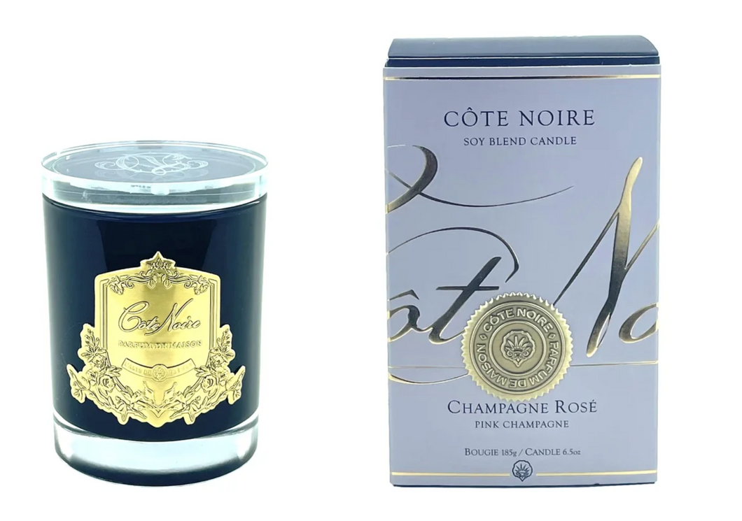 Pink Champagne - Gold Badge Cote Noire Soy Candle 185g