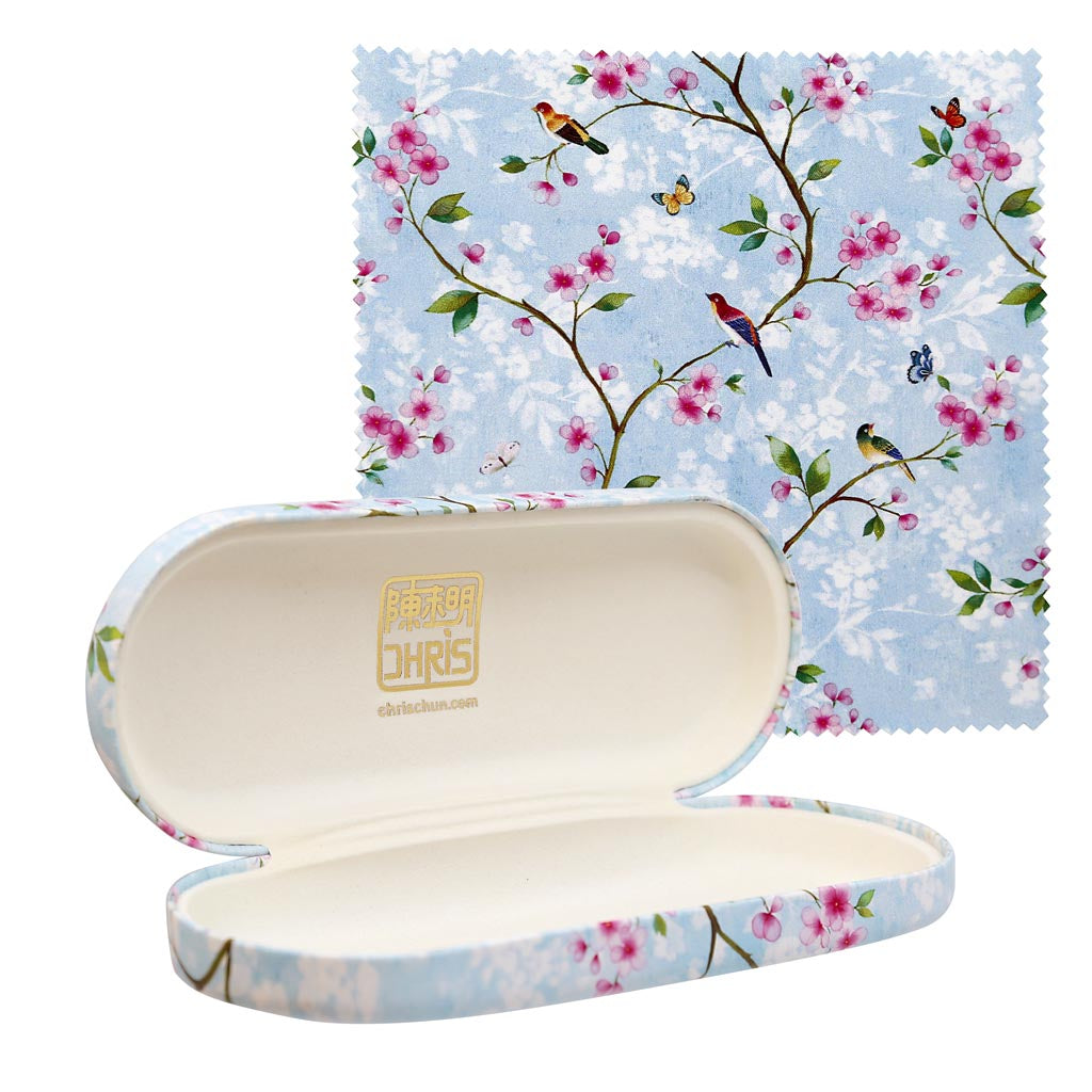'Cherry Blossom Blue' Eye Glass Case